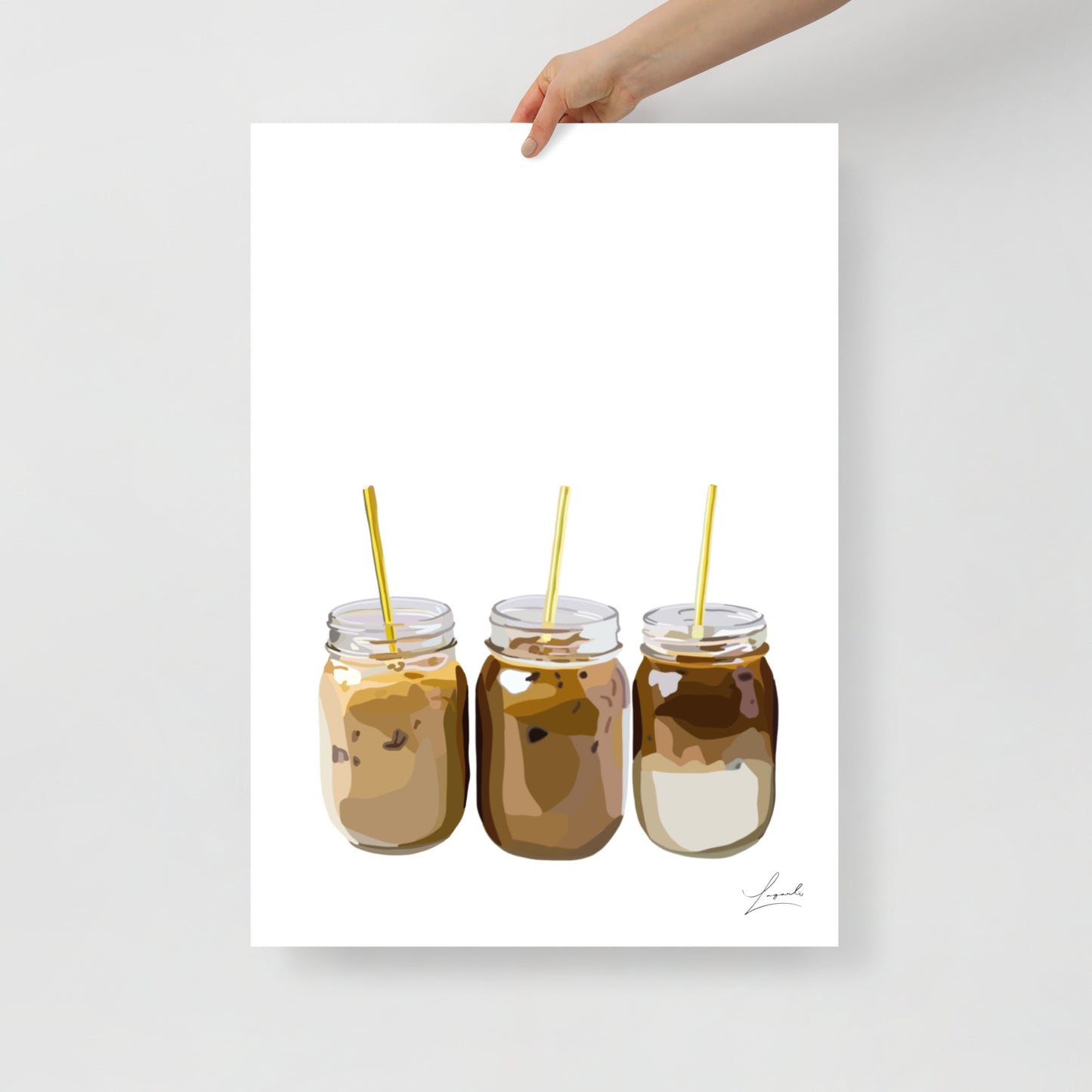 Iced Coffee - Food Art - Lagarto Art