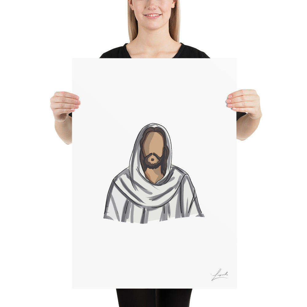 Jesus Poster - Faith Art by Lagarto Art